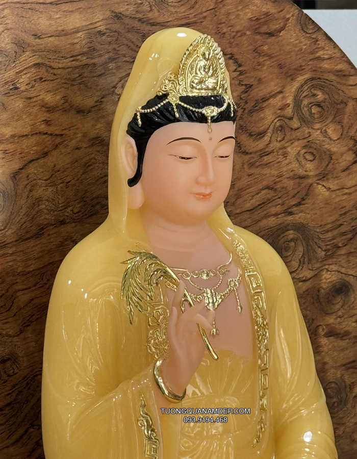 Tượng Quan Âm Thạch Anh QA-017